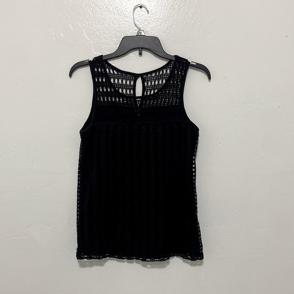 Black lace tank top